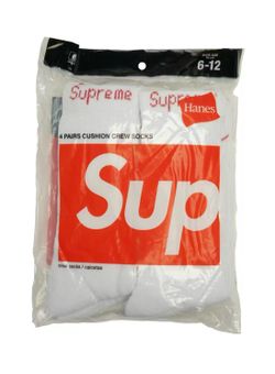 Supreme Hanes Crew Socks (4 pack)