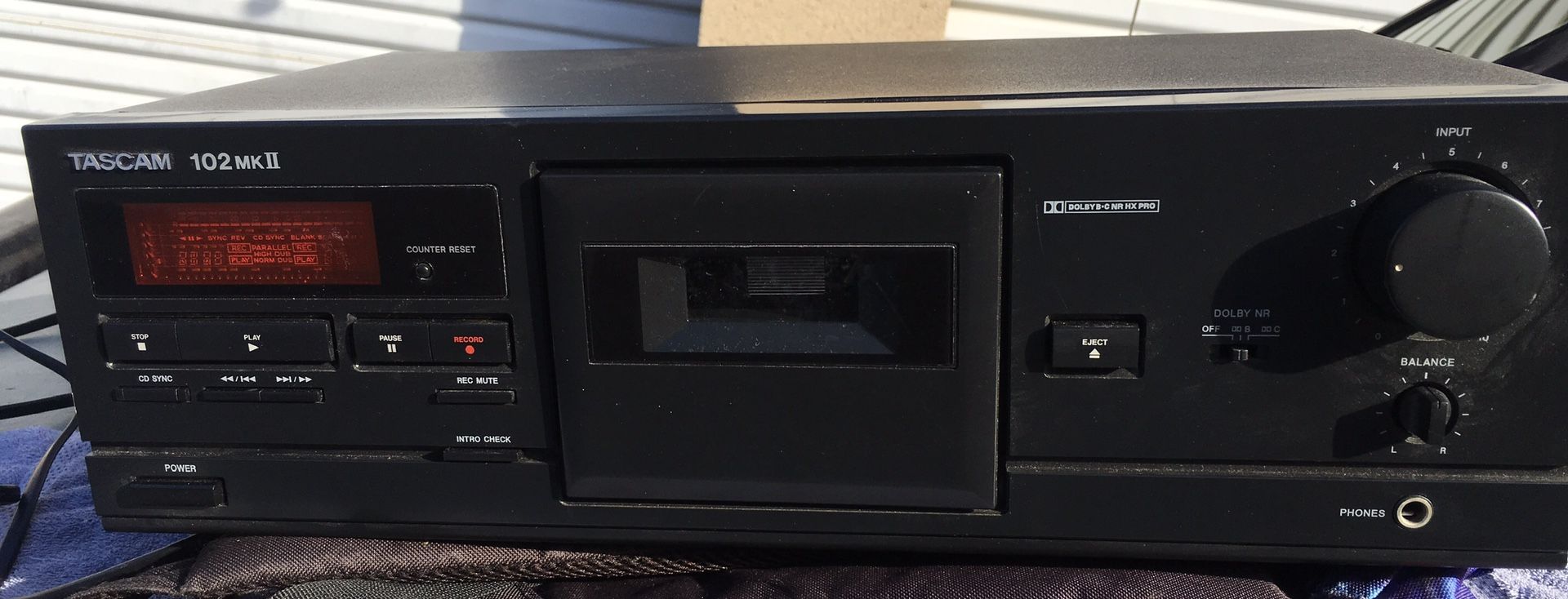 Tascam 102 MK II digital cassette deck.
