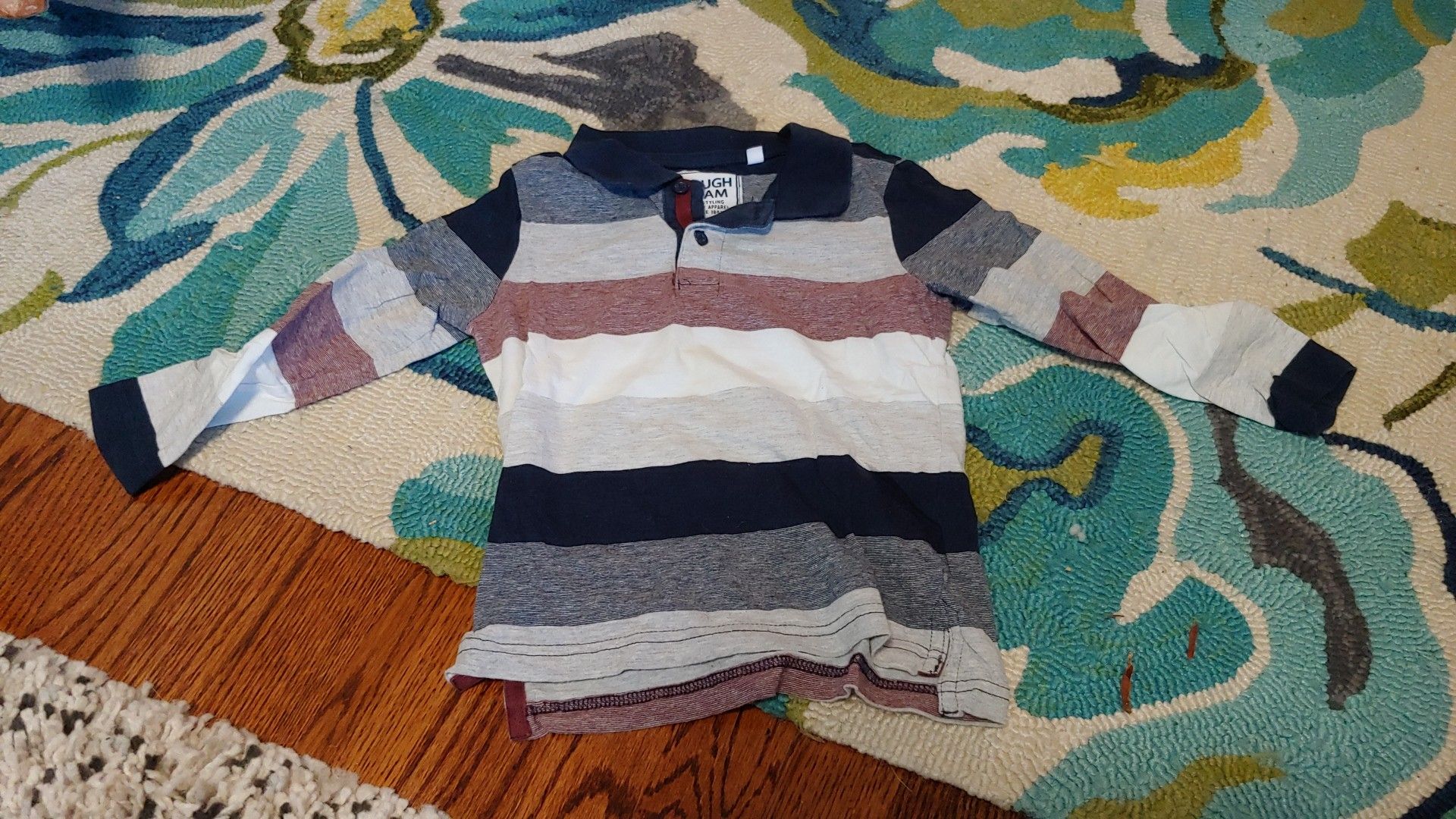 2t toddler shirt striped collar