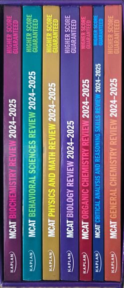 Kaplan MCAT 7 books 2024-2025