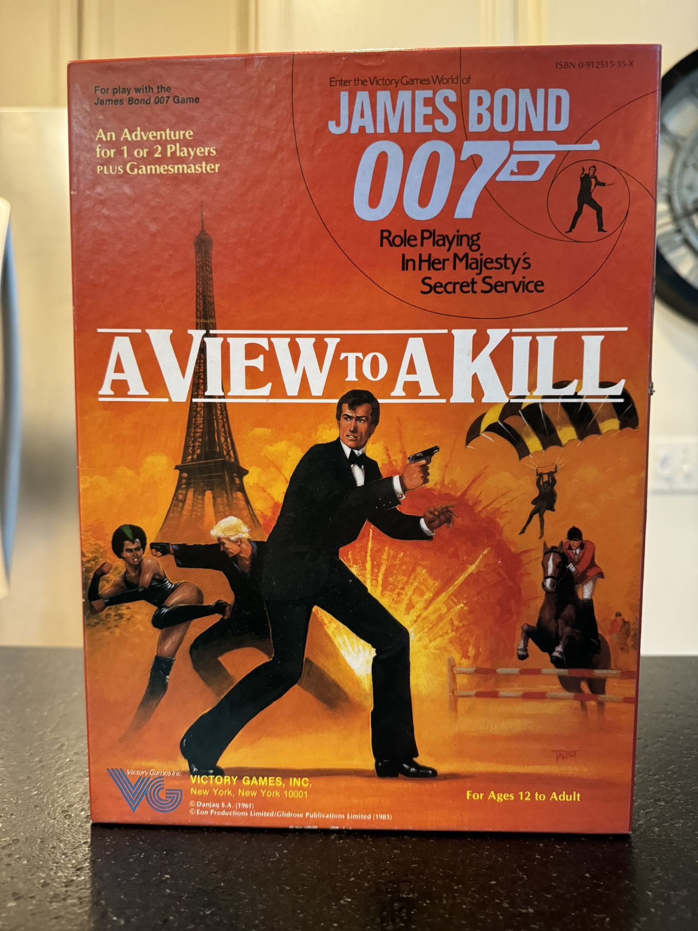 VTG 1983 James Bond 007 A View to A Kill Role Playing Game Victory Games