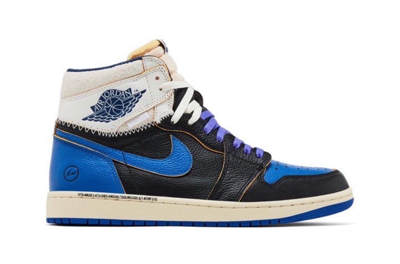 Jordan 1 High Retro OG Fragment Union Sport Royal
