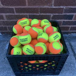 120 - Dunlop Stage 2 Beginner Tennis Balls