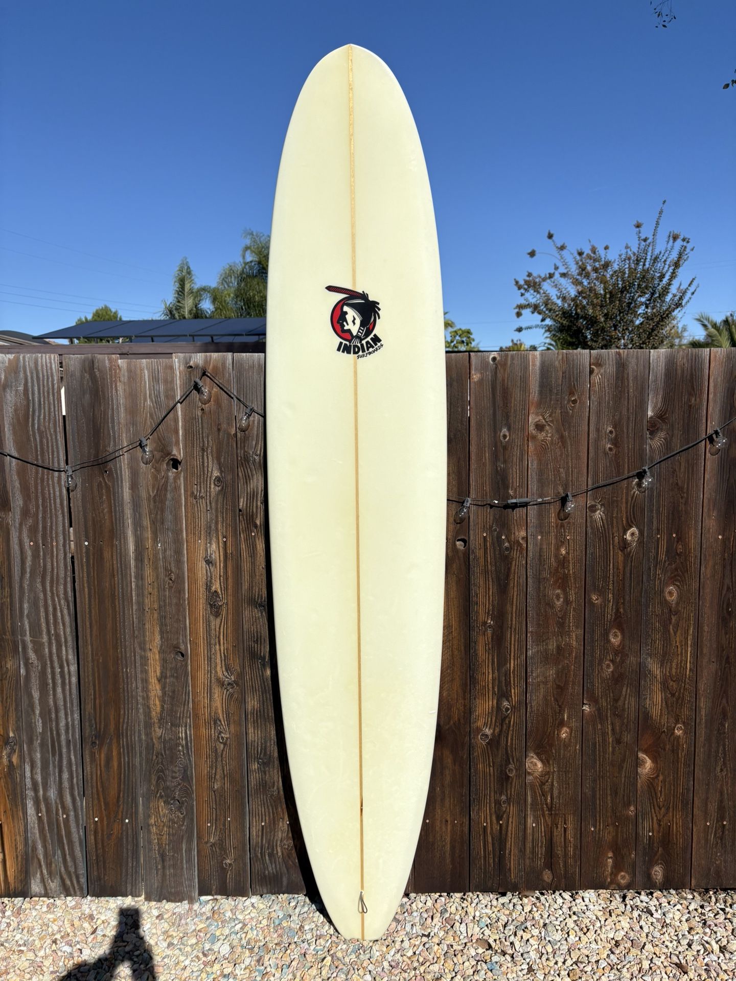 Vintage 9’0” Indian Longboard Surfboard 