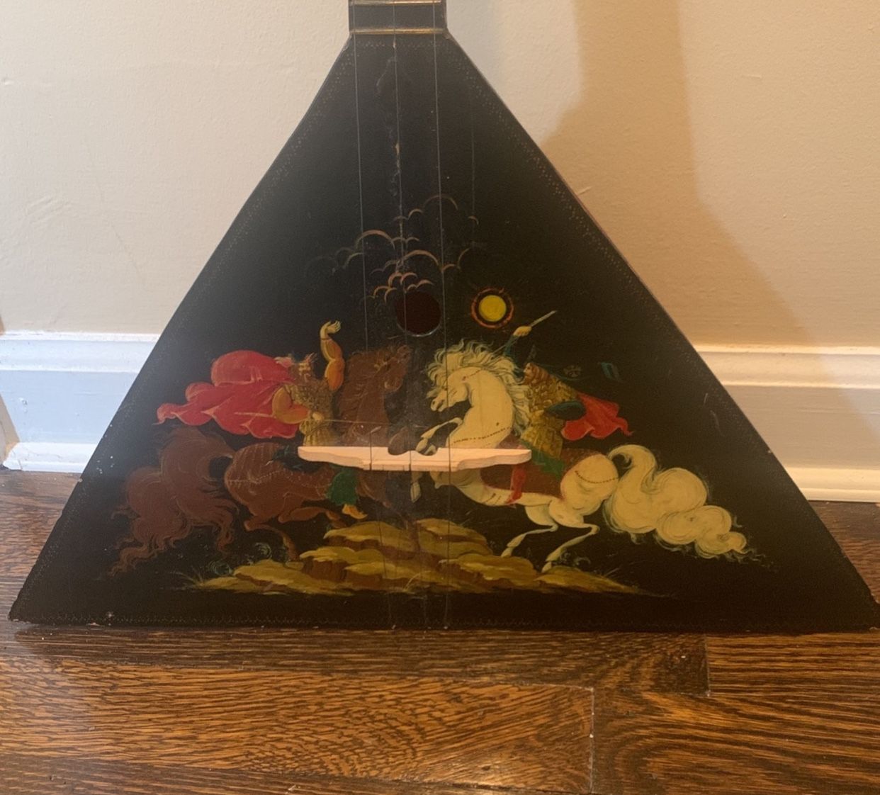 Vintage Hand Painted Russian Balalaika