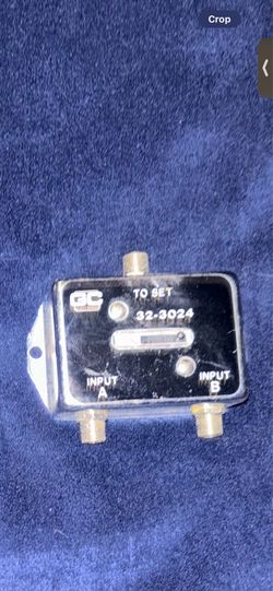 GC Electronics Antenna/Cable Switch Model 32-3024 TV Set