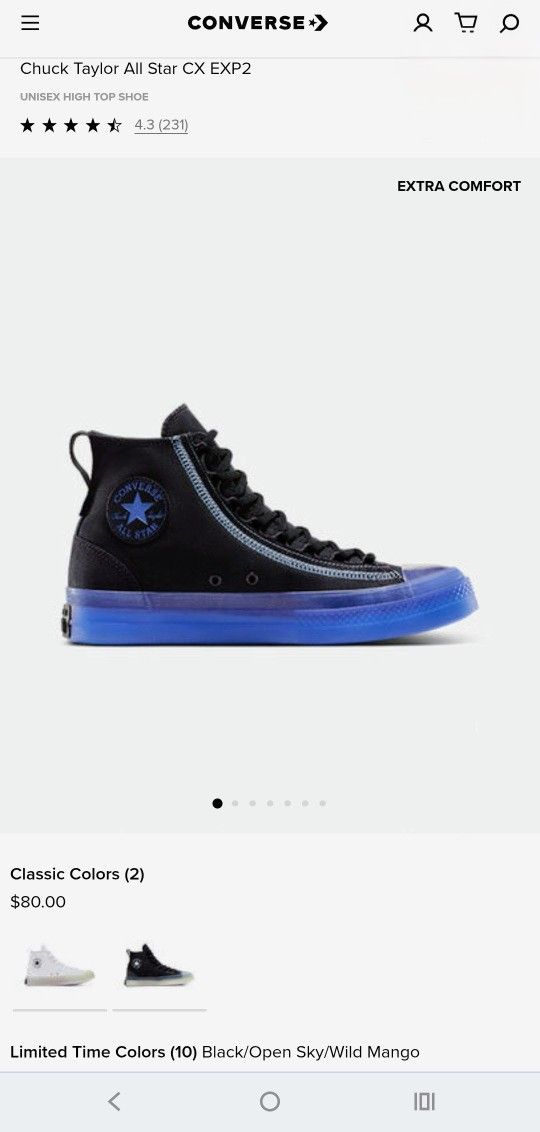 Converse Chuck Taylor All Star CX EXP2 High Top Limited Edition