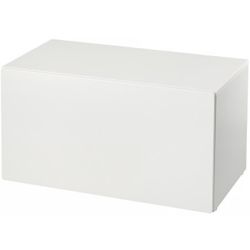 SMÅSTAD Bench with toy storage, white/white