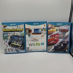 Wii U Lot 3 Nintendo Land Wii Fit U Cars 3 Driven To Win