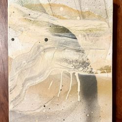 KIAH DENSON - A Neutral Little Abstract on Canvas Original