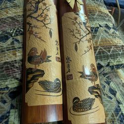 Circa 1950’s Etched Bamboo