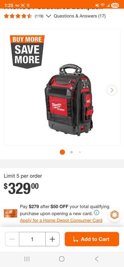 Milwaukee backpack