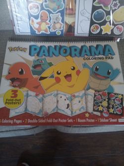Pokémon Activity Sticker Color Pages