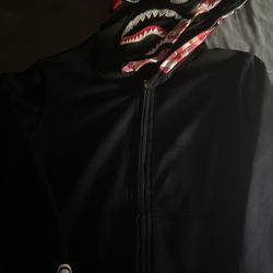 Bape double zip hoodie 