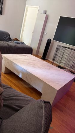 CB2 Marble living room table