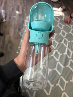 Pet Water Bottle With Food Capsule