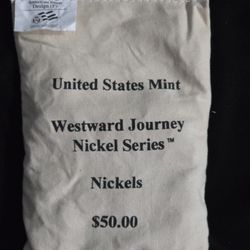 $50..00  BAG BISON NICKEL  PHILLY MINT