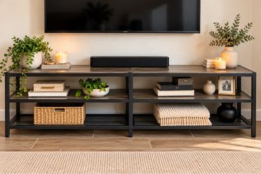 Modern Industrial TV Stand / Entertainment Center