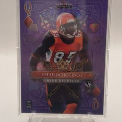 Chad Ochocinco Wild Card Numbered /4
