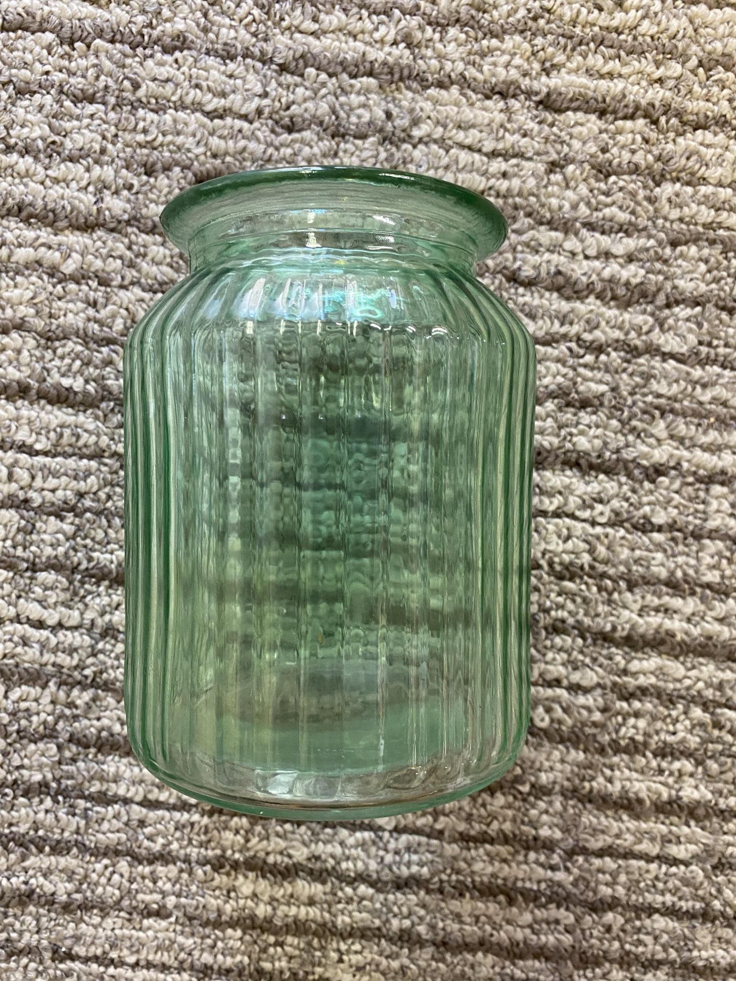 Green/Teal glass jar/vase