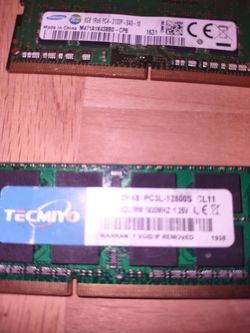 DDR3 8 gig pc3L 12800