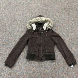 Abercrombie & fitch Coat Brown Women Large (runs Small)