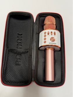 BONAOK Wireless Bluetooth Karaoke Microphone