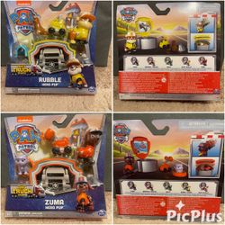 PAW Patrol, Big Truck Pups LOT  Rubble & Zuma