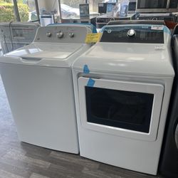 Open Box, Minimal Wear, GE WASHER & ELECTRIC DRYER Set, Includes One Year Warranty