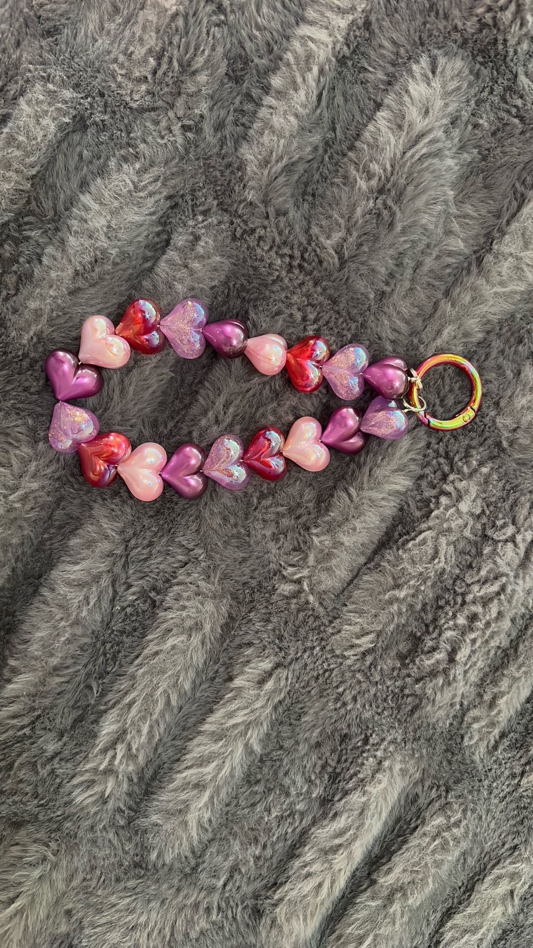 Heart Charm Phone Bracelet
