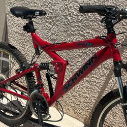 Schwinn Full Suspension Mountain Bike Like New In Excellent Working Order. Tires Are Like New.