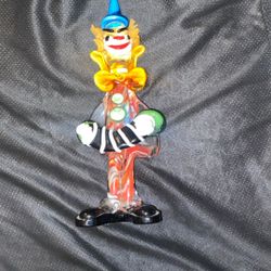 Ventage Glass Clown 
