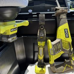 Ryobi Sawzal, Zip Tool,  Circular Saw With 5 Inch Blade, and Buffing Machine