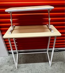 Two-Tier Desk with Monitor Riser