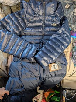 The North Face Dark Blue Long Women's Winter Coat