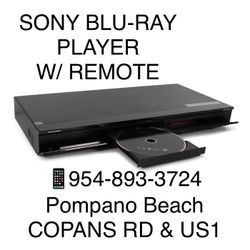 SONY BLU-RAY  PLAYER. LIKE NEW W/ REMOTE