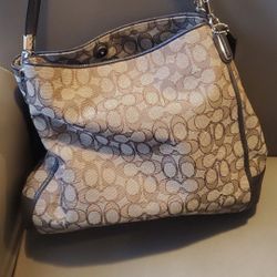 Canvas Coach Bag 