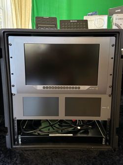 Blackmagic Design Rack-Mounted Monitor Setup