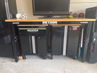 Husky Garage Storage System Cabinets and Bench