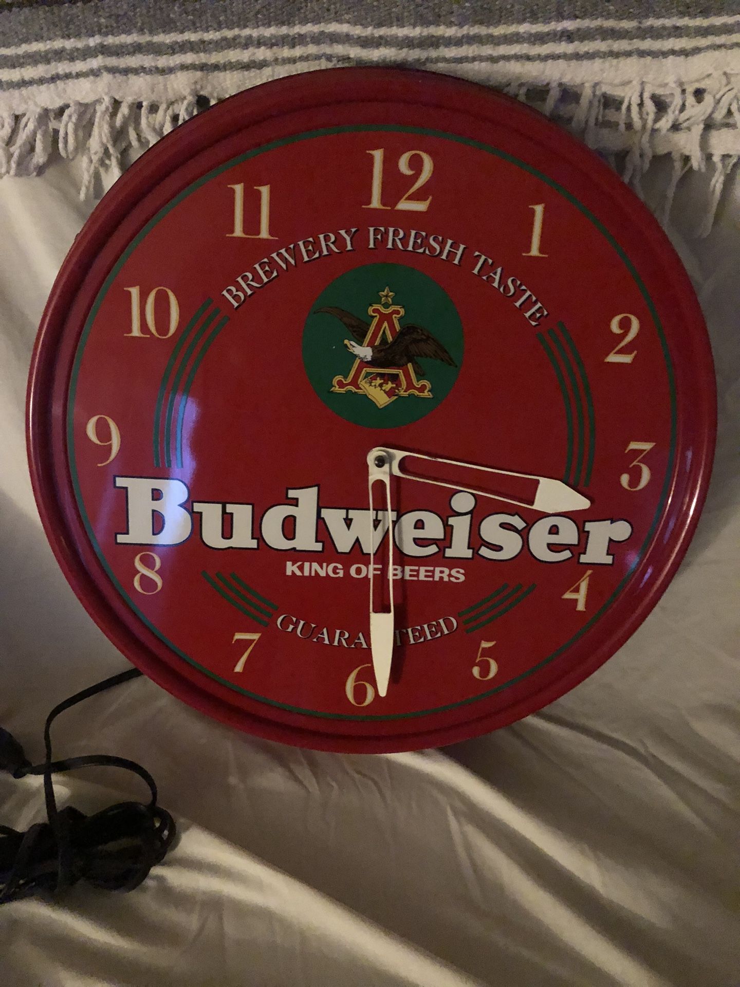 Budweiser Electric Clock