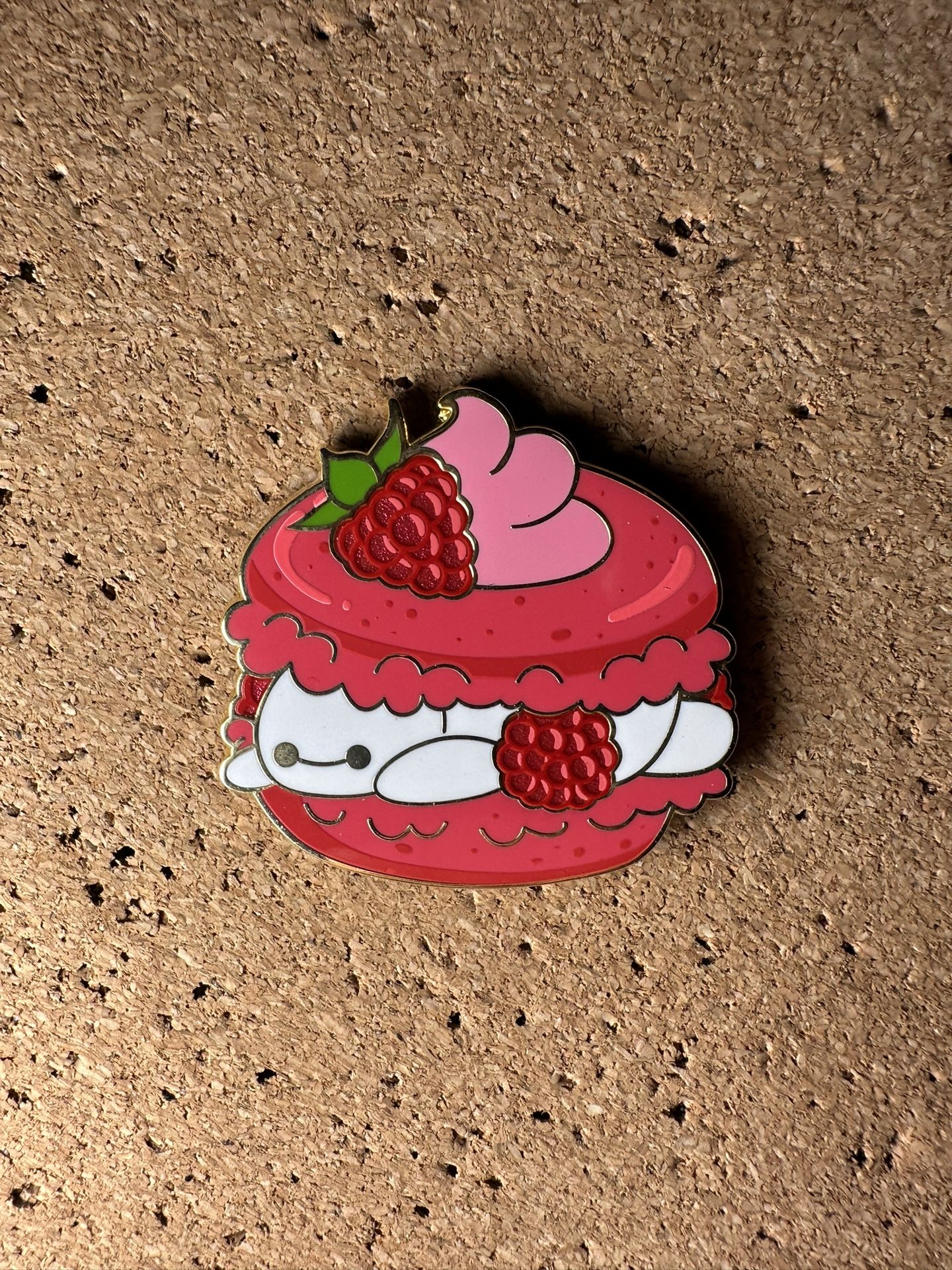 Baymax Raspberry Macaron Dessert Lucky Cat Cafe Big Hero 6 Fantasy Disney Pin