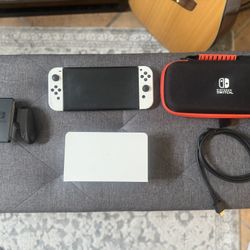 Nintendo Switch OLED Bundle – Complete w/ Dock, Case & Accessories