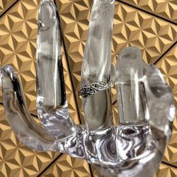 925 Sterling Silver Marcasite Ring
