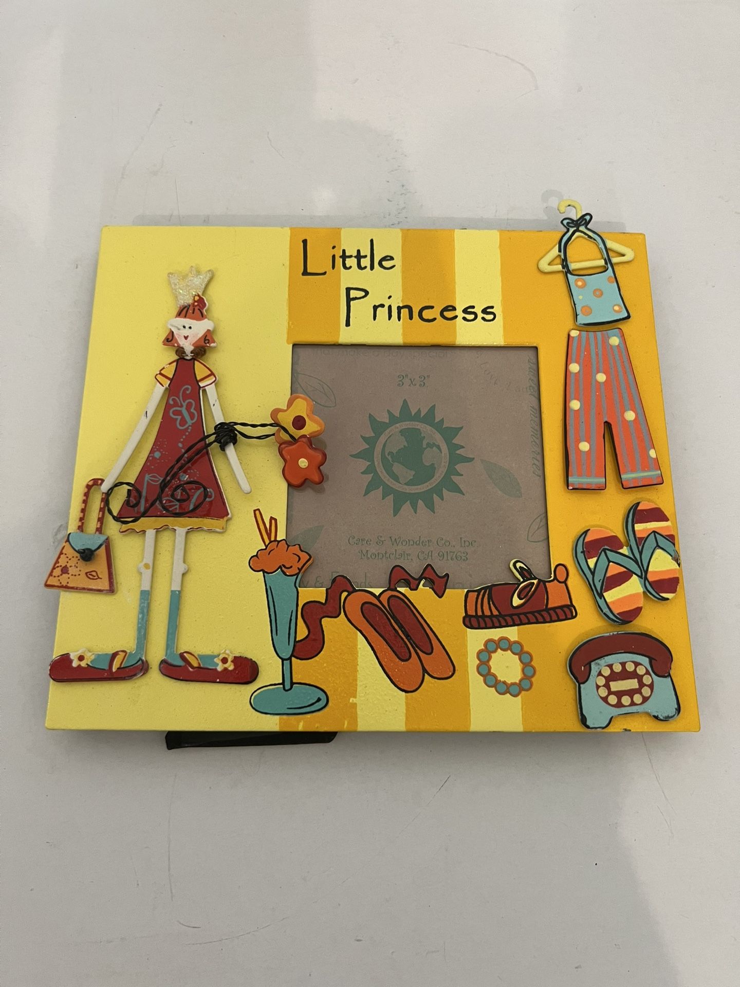New Yellow Embellished “Little Princess” Frame