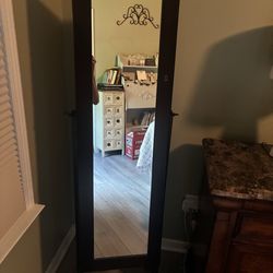Jewelry Cabinet with full length mirror