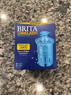 Brita Longlast+ Elite Replacement Water Filters 2 Pack Sealed OB06 6 Month