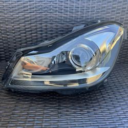 2012 2013 2014 2015 Mercedes-Benz W204 C250 C300 C350 C63 Left Driver Side Xenon Headlight Complete OEM  A(contact info removed)
