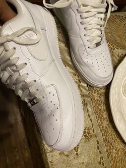 White air-Force Ones Men Size 12