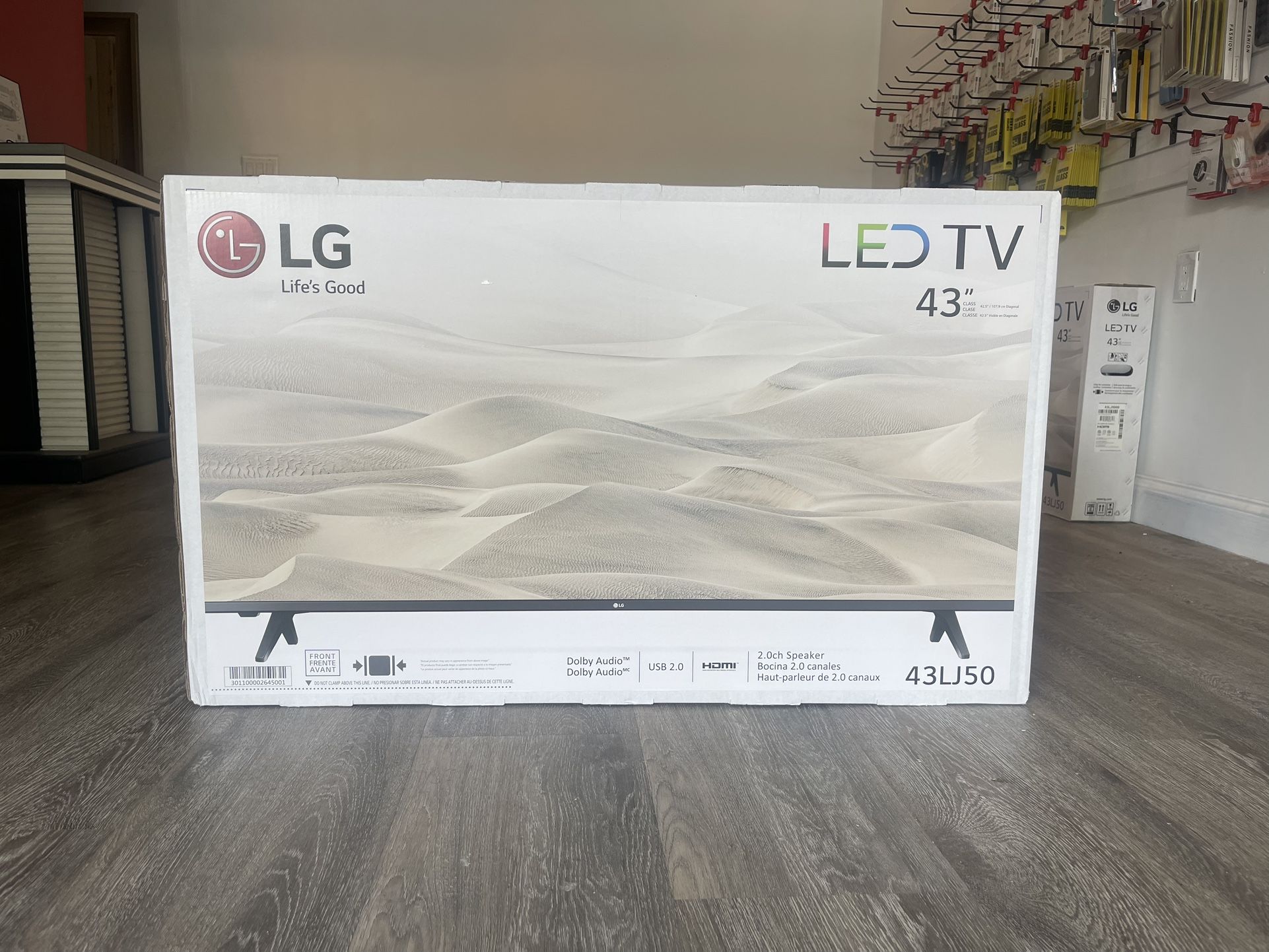 LG 43” LED TV 1080 Resolution (Smart device compatible)