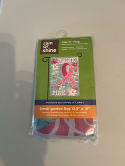 Breast Cancer Awareness”Think Pink” garden Flag